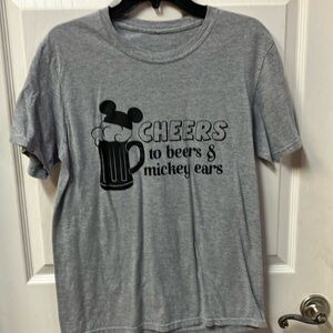 Gray T-shirt “Mickey” Themed size M-L